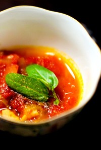 煮干しダシで簡単本格トマトスープ！裏技