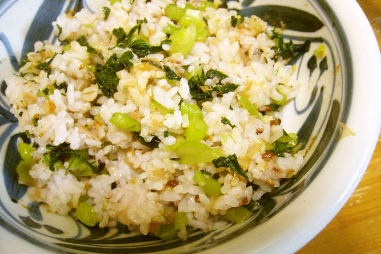 野沢菜漬 天かす 簡単 混ぜご飯 レシピ 作り方 By ポーシ亭 クックパッド 簡単おいしいみんなのレシピが365万品