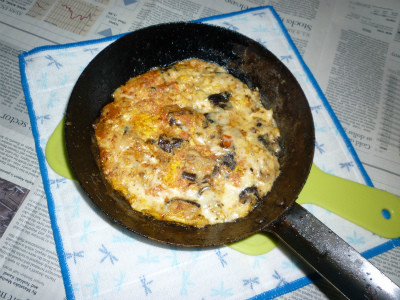 椎茸＆モッツァレラ･チーズのフリッタータの画像