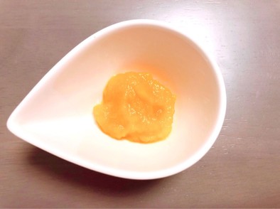 【離乳食初期】レンジでかぼちゃペーストの写真