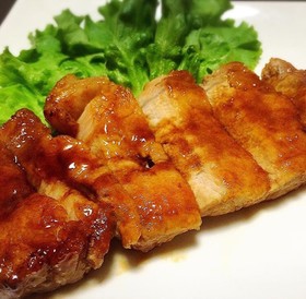 簡単柔らか☆厚切り豚ロース肉のトンテキ