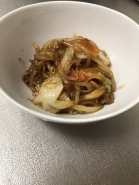 ズボラ!包丁も洗い物もナシ!挽肉野菜炒め