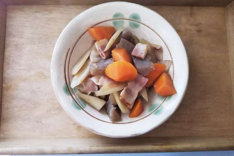 子供にも 食物繊維たっぷり根菜の煮物 レシピ 作り方 By ずぼらおかっぱママ クックパッド 簡単おいしいみんなのレシピが370万品