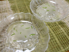 水ゼリーのすだちソース