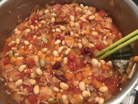 豆と野菜の食べるスープ 簡単 冷凍保存