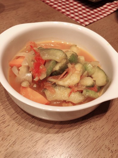 食べ応え満点☆白瓜のトマトスープの写真