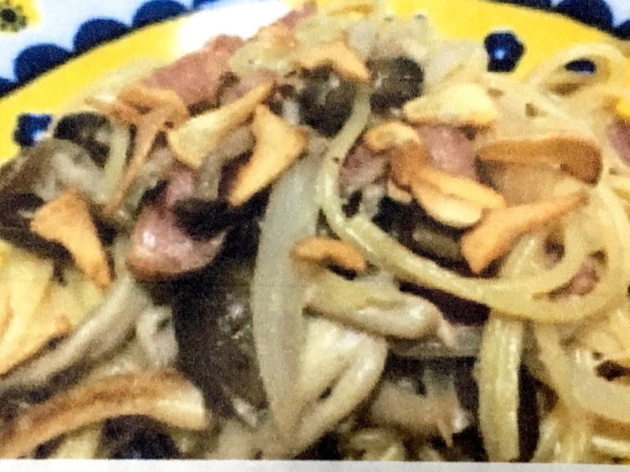 麺つゆマヨネーズで和風パスタの画像