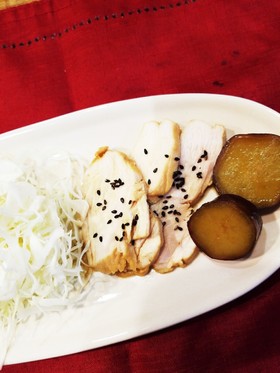 簡単!時短!鶏胸肉の柔らかレンジ煮☆