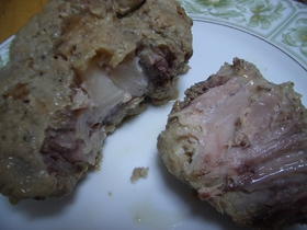 まぐろ尾肉の下ごしらえ