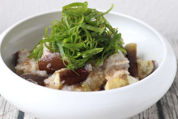 豚肉と茄子のさっぱりおろし和え レシピ 作り方 By 仲野香織 クックパッド 簡単おいしいみんなのレシピが352万品