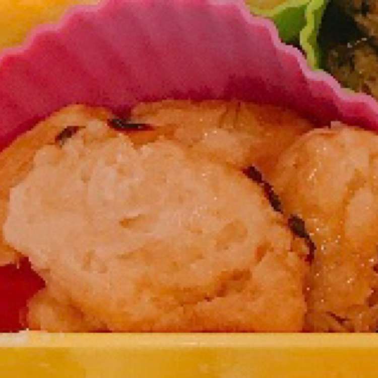 レンジで簡単、お弁当に、鶏つくね！