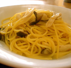 エリンギのスパゲティ