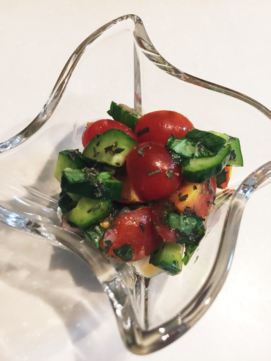 トマト・きゅうり・イタリアンサラダの画像