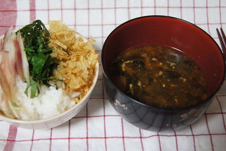 茗荷 紫蘇 花かつお 夏の三色ご飯 レシピ 作り方 By Easy17 クックパッド 簡単おいしいみんなのレシピが366万品