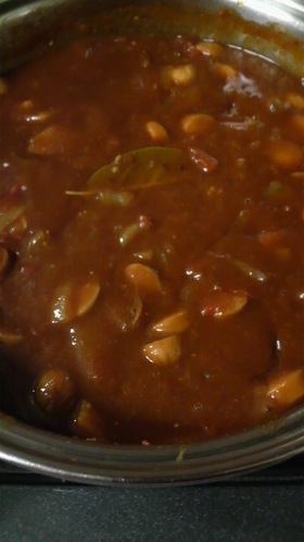 トマトでカレー♪
