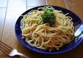 梅とサーディンのパスタ☆