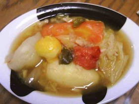 野菜だけの簡単ポトフ:ほんのりトマト風味