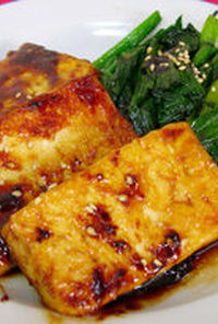 焼肉のタレde豆腐の韓国風ステーキ