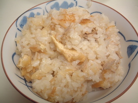 ツナ缶・なめ茸の炊き込みご飯