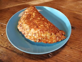 低糖質、高たんぱくな納豆オムレツ