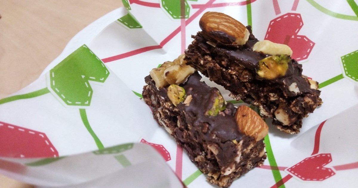 魅惑のナッツチョコクランチバー レシピ 作り方 By Sae お手軽料理 クックパッド 簡単おいしいみんなのレシピが353万品