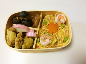 ①文化祭の準備応援❗️ちらし寿司弁当♡