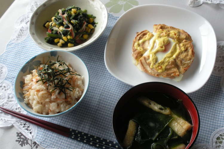 さけとなめたけのまぜご飯 車もり卵など レシピ 作り方 By 新潟県上越市 クックパッド 簡単おいしいみんなのレシピが358万品