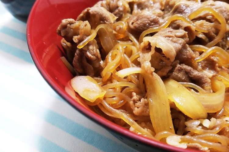 麺つゆだけ 簡単牛丼 レシピ 作り方 By ちぇるこ クックパッド 簡単おいしいみんなのレシピが355万品