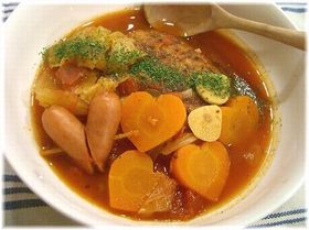 ハンバーグinアツアツふ~ふ~ぽとふ~♪