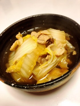 白菜と豚バラ肉のうま煮