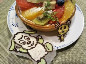わんわんとうーたん☆誕生日ケーキプレート