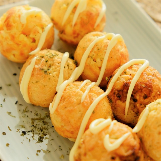 チヂミ粉で美味しいタコ無したこ焼き レシピ 作り方 By Edo クックパッド 簡単おいしいみんなのレシピが360万品