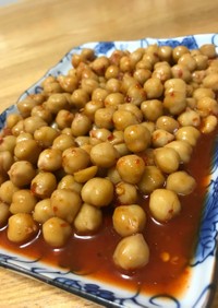 トッポギ味でピリ辛旨☆韓国風ひよこ豆