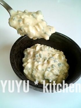 新たな味♪簡単ネギのタルタルソース