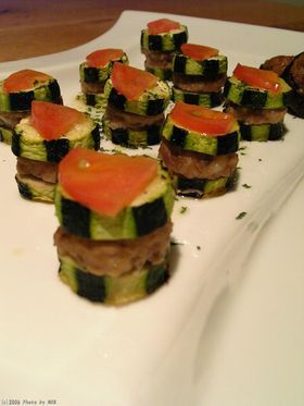 おもてなし ズッキーニのミンチサンド