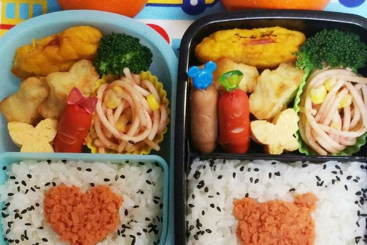 幼稚園 年中 双子のお弁当15 レシピ 作り方 By こともみ クックパッド