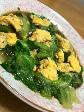 レタスの外葉で一品☆レタスと卵の炒め物