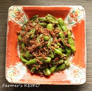 【農家のレシピ】ししとうとひき肉の炒め煮の写真
