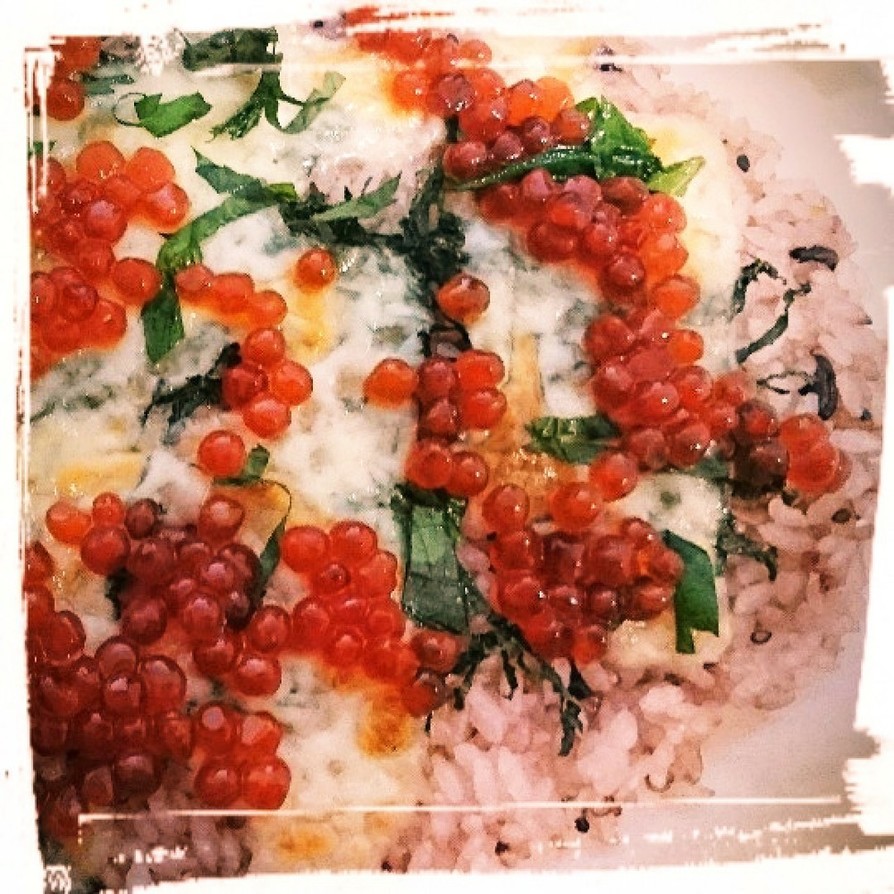 いくらnoライスピザの画像