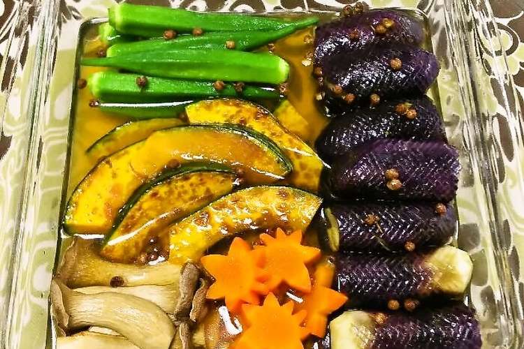 いろいろ野菜の白だし漬け レシピ 作り方 By クックfj4ia2 クックパッド