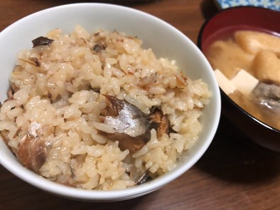 鯖缶☆味噌炊き込みご飯の写真