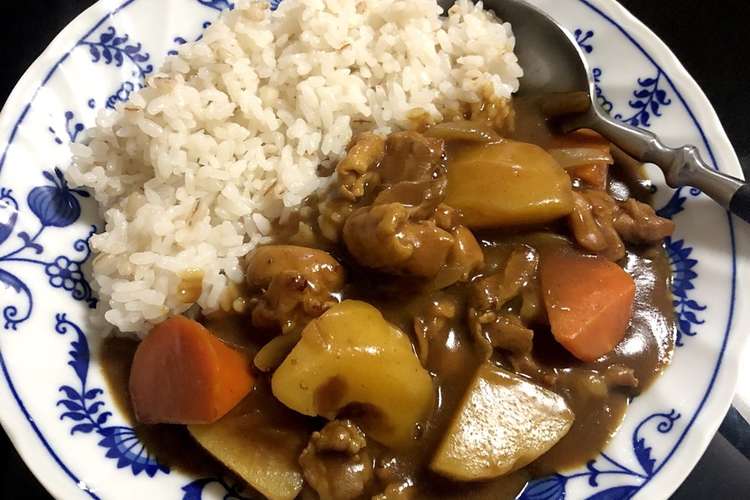 鳥肉と豚肉でジャワカレー
