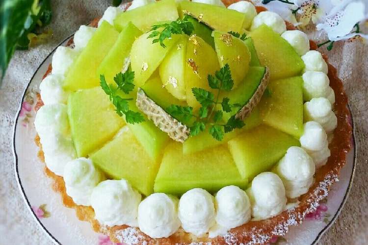 メロンのダブルチーズケーキタルト レシピ 作り方 By Maron クックパッド