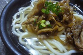 *甘豚 うどん*