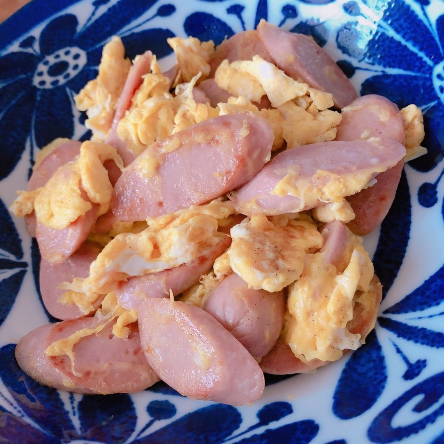 お弁当にも☆魚肉ソーセージと卵の簡単炒めの画像