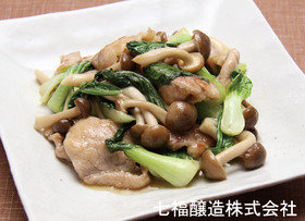 チンゲン菜と豚肉のオイスターソース炒め