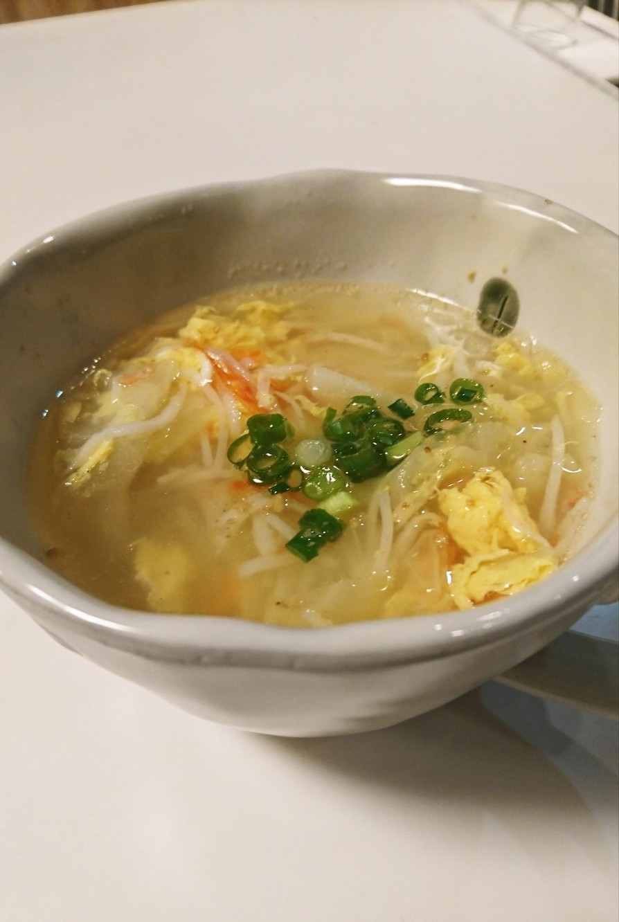 カニかまの中華スープの画像
