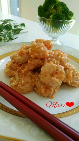 冷凍むきえびで☆揚げずにえびマヨ