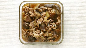 麺つゆで!豚肉となすのくたくた煮