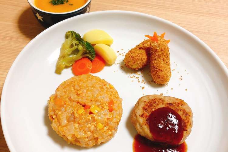 離乳食 1歳誕生日 バースデープレート レシピ 作り方 By Dura615 クックパッド 簡単おいしいみんなのレシピが360万品